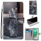 For Xiaomi Mi 10T 5G / 10T Pro 5G / Redmi K30s Coloured Drawing Cross Texture Horizontal Flip PU Leather Case with Holder & Card Slots & Wallet & Lanyard(Cat Becomes Tiger) - 1