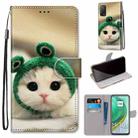 For Xiaomi Mi 10T 5G / 10T Pro 5G / Redmi K30s Coloured Drawing Cross Texture Horizontal Flip PU Leather Case with Holder & Card Slots & Wallet & Lanyard(Frog Kitten) - 1