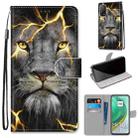 For Xiaomi Mi 10T 5G / 10T Pro 5G / Redmi K30s Coloured Drawing Cross Texture Horizontal Flip PU Leather Case with Holder & Card Slots & Wallet & Lanyard(Fission Lion) - 1