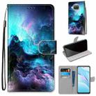 For Xiaomi Mi 10T Lite 5G Coloured Drawing Cross Texture Horizontal Flip PU Leather Case with Holder & Card Slots & Wallet & Lanyard(Colorful Clouds) - 1