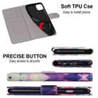 For iPhone 12 mini Coloured Drawing Cross Texture Horizontal Flip Leather Case with Holder & Card Slots & Wallet & Lanyard(Translucent Glass) - 8