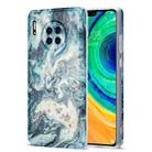 For Huawei Mate 30 TPU Gilt Marble Pattern Protective Case(Blue) - 1