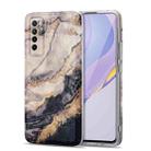 For Huawei nova 7 5G TPU Gilt Marble Pattern Protective Case(Black Grey) - 1