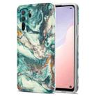 For Huawei nova 7 SE TPU Gilt Marble Pattern Protective Case(Green) - 1