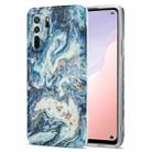 For Huawei nova 7 SE TPU Gilt Marble Pattern Protective Case(Blue) - 1