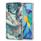 For Huawei P30 TPU Gilt Marble Pattern Protective Case(Green) - 1