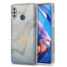 For Huawei P30 Lite TPU Gilt Marble Pattern Protective Case(Light Blue) - 1