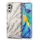 For Huawei P30 Pro TPU Gilt Marble Pattern Protective Case(Grey) - 1
