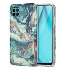 For Huawei P40 Lite TPU Gilt Marble Pattern Protective Case(Green) - 1