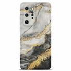 For Huawei P40 Pro TPU Gilt Marble Pattern Protective Case(Black Grey) - 2