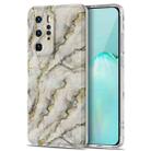 For Huawei P40 Pro TPU Gilt Marble Pattern Protective Case(Grey) - 1