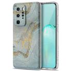 For Huawei P40 Pro TPU Gilt Marble Pattern Protective Case(Light Blue) - 1