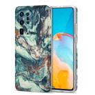 For Huawei P40 Pro+ TPU Gilt Marble Pattern Protective Case(Green) - 1