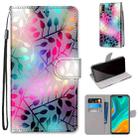 For Huawei Y8s Coloured Drawing Cross Texture Horizontal Flip PU Leather Case with Holder & Card Slots & Wallet & Lanyard(Translucent Glass) - 1