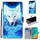 For Huawei Y8s Coloured Drawing Cross Texture Horizontal Flip PU Leather Case with Holder & Card Slots & Wallet & Lanyard(Dick Rose Wolf) - 1