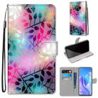 For Huawei Enjoy 20 Plus Coloured Drawing Cross Texture Horizontal Flip PU Leather Case with Holder & Card Slots & Wallet & Lanyard(Translucent Glass) - 1
