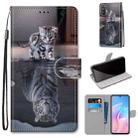 For Huawei Enjoy Z / 20 Pro Coloured Drawing Cross Texture Horizontal Flip PU Leather Case with Holder & Card Slots & Wallet & Lanyard(Cat Becomes Tiger) - 1