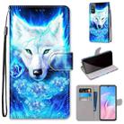 For Huawei Enjoy Z / 20 Pro Coloured Drawing Cross Texture Horizontal Flip PU Leather Case with Holder & Card Slots & Wallet & Lanyard(Dick Rose Wolf) - 1