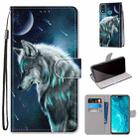 For Huawei Honor 9X Lite Coloured Drawing Cross Texture Horizontal Flip PU Leather Case with Holder & Card Slots & Wallet & Lanyard(Contemplative Wolf) - 1