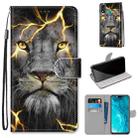 For Huawei Honor 9X Lite Coloured Drawing Cross Texture Horizontal Flip PU Leather Case with Holder & Card Slots & Wallet & Lanyard(Fission Lion) - 1