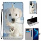 For Huawei Honor X10 / X10 Pro Coloured Drawing Cross Texture Horizontal Flip PU Leather Case with Holder & Card Slots & Wallet & Lanyard(Snow Puppy) - 1