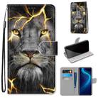 For Huawei Honor X10 / X10 Pro Coloured Drawing Cross Texture Horizontal Flip PU Leather Case with Holder & Card Slots & Wallet & Lanyard(Fission Lion) - 1