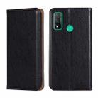 For Huawei P smart 2020 PU + TPU Gloss Oil Solid Color Magnetic Horizontal Flip Leather Case with Holder & Card Slot & Wallet(Black) - 1