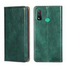 For Huawei P smart 2020 PU + TPU Gloss Oil Solid Color Magnetic Horizontal Flip Leather Case with Holder & Card Slot & Wallet(Green) - 1