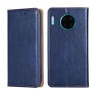 For Huawei Mate 30 Pro PU + TPU Gloss Oil Solid Color Magnetic Horizontal Flip Leather Case with Holder & Card Slot & Wallet(Blue) - 1