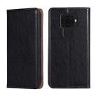 For Huawei Mate 30 Lite PU + TPU Gloss Oil Solid Color Magnetic Horizontal Flip Leather Case with Holder & Card Slot & Wallet(Black) - 1