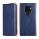 For Huawei Mate 30 Lite PU + TPU Gloss Oil Solid Color Magnetic Horizontal Flip Leather Case with Holder & Card Slot & Wallet(Blue) - 1