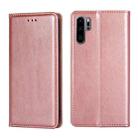 For Huawei P30 Pro PU + TPU Gloss Oil Solid Color Magnetic Horizontal Flip Leather Case with Holder & Card Slot & Wallet(Rose Gold) - 1