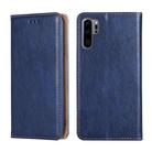 For Huawei P30 Pro PU + TPU Gloss Oil Solid Color Magnetic Horizontal Flip Leather Case with Holder & Card Slot & Wallet(Blue) - 1