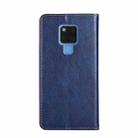 For Huawei Mate 20 PU + TPU Gloss Oil Solid Color Magnetic Horizontal Flip Leather Case with Holder & Card Slot & Wallet(Blue) - 3
