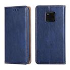 For Huawei Mate 20 Pro PU + TPU Gloss Oil Solid Color Magnetic Horizontal Flip Leather Case with Holder & Card Slot & Wallet(Blue) - 1