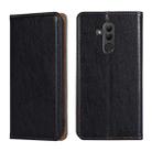 For Huawei Mate 20 lite PU + TPU Gloss Oil Solid Color Magnetic Horizontal Flip Leather Case with Holder & Card Slot & Wallet(Black) - 1