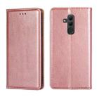 For Huawei Mate 20 lite PU + TPU Gloss Oil Solid Color Magnetic Horizontal Flip Leather Case with Holder & Card Slot & Wallet(Rose Gold) - 1