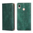 For Huawei P20 lite / Nova 3e PU + TPU Gloss Oil Solid Color Magnetic Horizontal Flip Leather Case with Holder & Card Slot & Wallet(Green) - 1