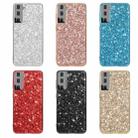 For Samsung Galaxy S21 5G Glitter Powder Shockproof TPU Protective Case(Blue) - 6