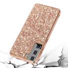 For Samsung Galaxy S21 5G Glitter Powder Shockproof TPU Protective Case(Black) - 5
