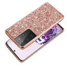For Samsung Galaxy S21 Ultra 5G Glitter Powder Shockproof TPU Protective Case(Blue) - 4