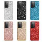 For Samsung Galaxy S21 Ultra 5G Glitter Powder Shockproof TPU Protective Case(Blue) - 7