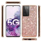 For Samsung Galaxy S21 Ultra 5G Glitter Powder Shockproof TPU Protective Case(Rose Gold) - 2