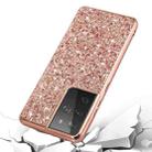 For Samsung Galaxy S21 Ultra 5G Glitter Powder Shockproof TPU Protective Case(Rose Gold) - 3
