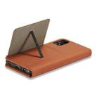 For Samsung Galaxy A72 5G / 4G Strong Magnetism Liquid Feel Horizontal Flip Leather Case with Holder & Card Slots & Wallet(Brown) - 5