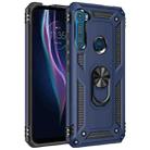 For Motorola Moto One Fusion Plus Shockproof TPU + PC Protective Case with 360 Degree Rotating Holder(Blue) - 1