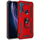 For Motorola Moto One Fusion Plus Shockproof TPU + PC Protective Case with 360 Degree Rotating Holder(Red) - 1