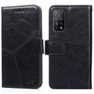 For Xiaomi Redmi K30S Geometric Stitching Horizontal Flip TPU + PU Leather Case with Holder & Card Slots & Wallet(Black) - 1