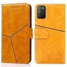 For Xiaomi Poco M3 Geometric Stitching Horizontal Flip TPU + PU Leather Case with Holder & Card Slots & Wallet(Gold) - 1