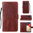 For Samsung Galaxy A02s (European Version) Dream Catcher Printing Horizontal Flip Leather Case with Holder & Card Slots & Wallet & Lanyard(Brown) - 1